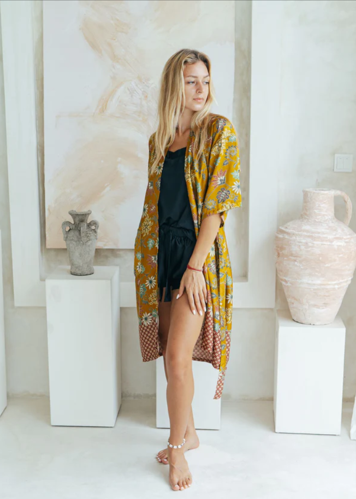 kimono Monogram Azurée