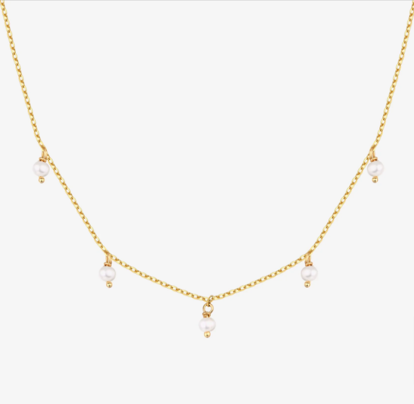Pearl & Diamond Essence Chain Necklace
